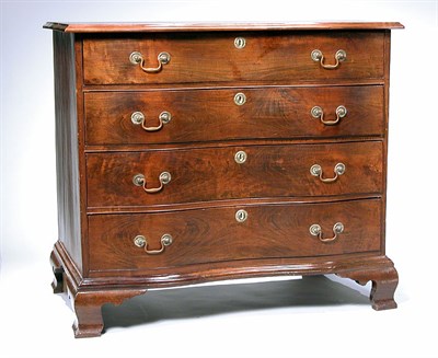Lot 2200 - Chippendale Mahogany Reverse Serpentine Chest...