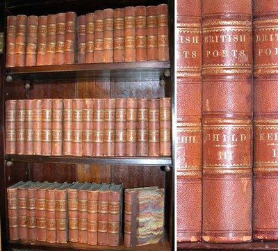Lot 2539 - [BINDINGS] British Poets 44 vols. (incomplete)....