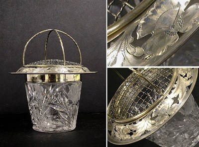 Lot 2560 - American Sterling Silver and Cut Glass Vase Of...