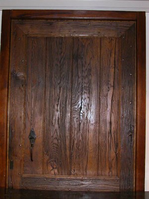 Lot 336 - French Provincial Oak and Walnut Door