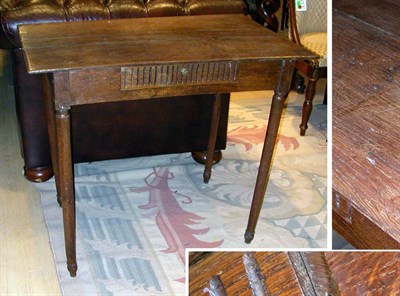 Lot 538 - Provincial Louis XVI Style Oak Writing Table