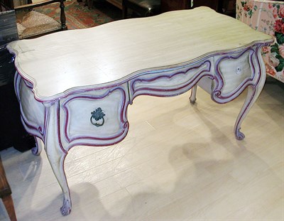 Lot 256 - Italian Rococo Style Polychrome Painted Desk