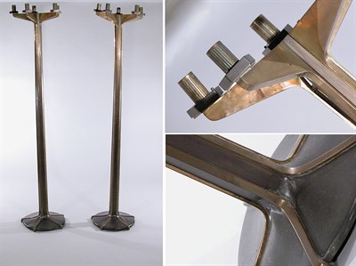 Lot 2559 - Pair of Art Deco Style Patinated-Brass...