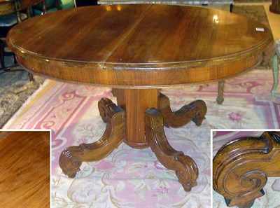 Lot 2336A - Regency Fruitwood Dining Table with Three Leaves