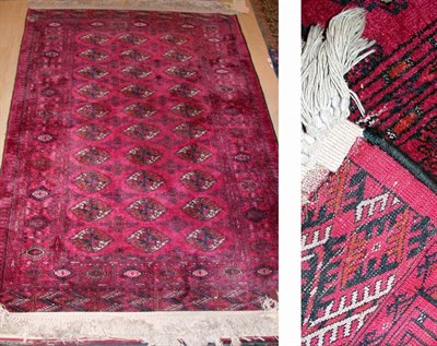 Lot 4456 - Tekke Silk Rug West Turkestan, mid 20th...