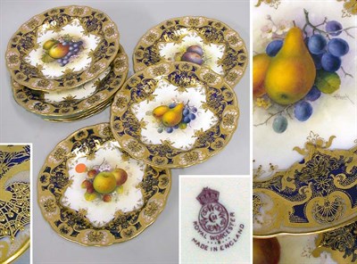 Lot 2283 - Assembled Set of Eleven Royal Worcester Gilt...