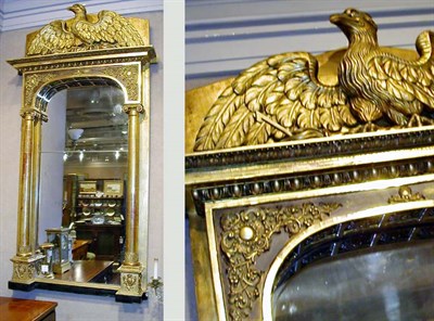 Lot 283 - Neoclassical Style Gilt-Wood Mirror