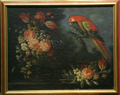 Lot 2050 - Manner of Gasparo Lopez ROSES AND TULIPS IN A...