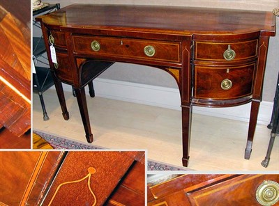 Lot 322 - George III Style Inlaid Mahogany Sideboard