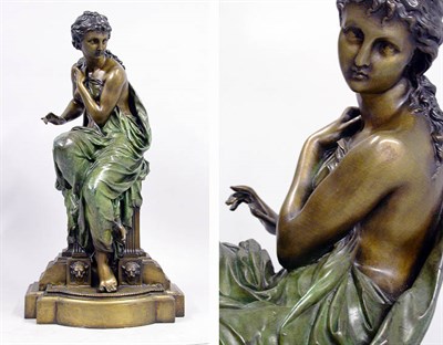 Lot 2323 - French Patinated-Bronze Sculpture of a...