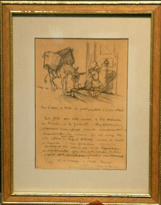 Lot 2032 - Attributed to Francisque Poulbot GIRL WITH...