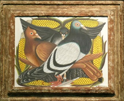 Lot 2068 - Gerard Valcin Haitian, b.1923 THE DOVES Signed...