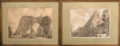Lot 86 - Giovanni Battista Piranesi AVANZI D'UN PORTICO...
