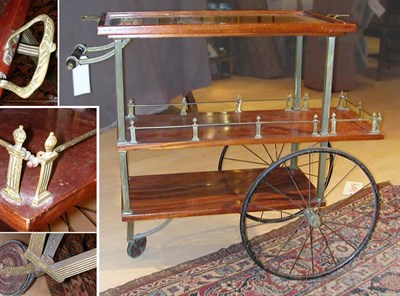 Lot 141 - Victorian Mahogany Tea Cart