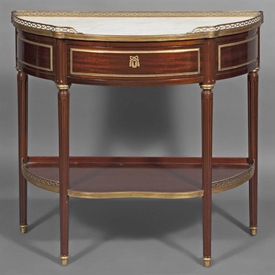 Lot 470 - Louis XVI Style Gilt-Metal Mounted Mahogany...