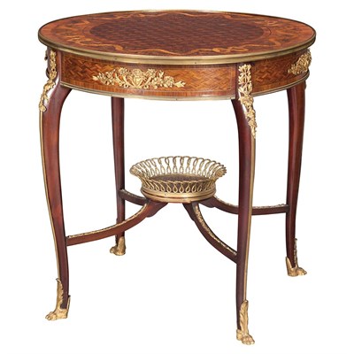 Lot 86 - Transitional Louis XV/XVI Style Marquetry and...