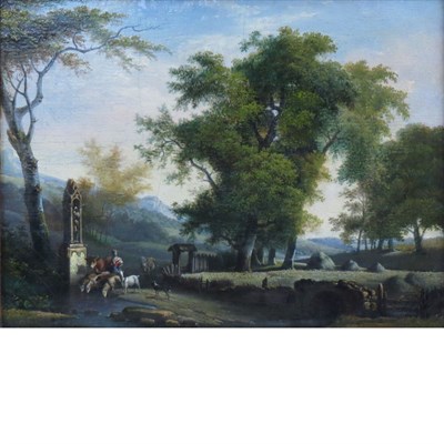 Lot 87 - Attributed to Frans Swagers Landscape with a...