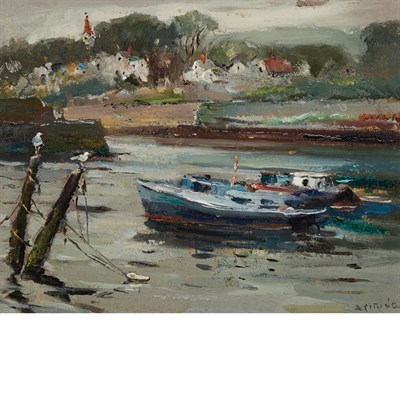 Lot 14 - Antonio Cirino American, 1889-1983 Fishing...