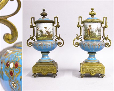 Lot 2290 - Pair of Louis XVI Style Gilt-Bronze and...