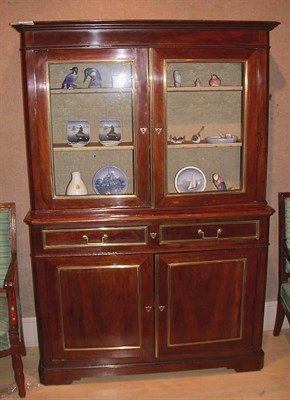 Lot 252 - Louis Philippe Brass Mounted Mahogany Vitrine