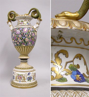 Lot 2418 - Austrian Porcelain Two-Handled Urn In the...