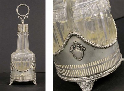 Lot 2716 - German 800 Silver Liqueur Set Circular stand...