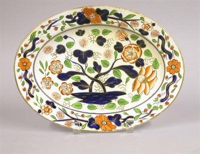 Lot 2718 - English Earthenware Platter In the Imari palette.