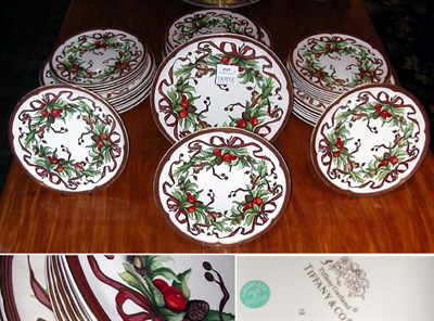 Lot 2727 - Set of Twenty Tiffany & Co. Pottery Dinner...