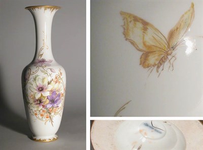 Lot 2730 - KPM Porcelain Baluster-Form Vase Floral...