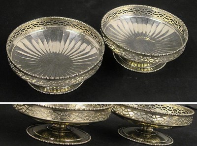 Lot 2748 - Pair of Modern English Silver Footed Candy...