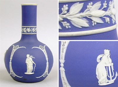 Lot 2758 - Wedgwood Style Blue Jasper Vase
