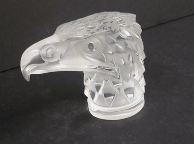 Lot 2760 - Lalique Molded Glass Eagle Head