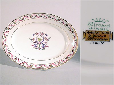 Lot 2771 - Richard Ginori Porcelain Platter Floral and...