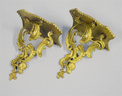 Lot 2778 - Pair of Gilt-Bronze Miniature Brackets