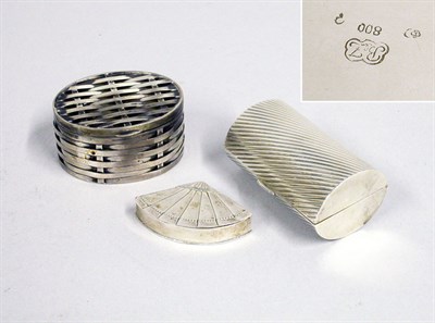 Lot 2781 - Three Sterling Silver Trinket Boxes Including...