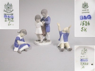 Lot 2789 - Three Bing & Grondahl Porcelain Figures of...