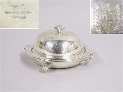 Lot 2792 - Crichton & Co. Sterling Silver Covered Butter...