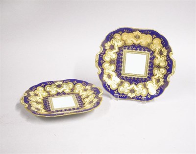 Lot 2794 - Pair of English Porcelain Underplates Cobalt...