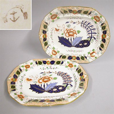 Lot 2796 - Pair of Davenport Earthenware Platters...