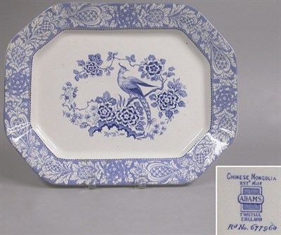 Lot 2797 - English Blue and White Earthenware Game...