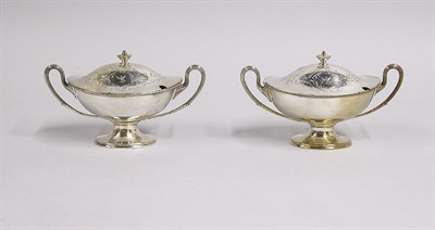 Lot 2801 - Pair of Neoclassical Style Silver Plated Sauce...