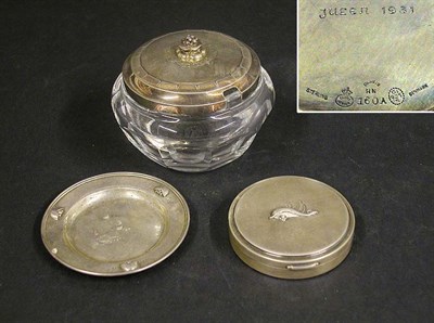 Lot 2822 - Three Jensen Sterling Silver Articles