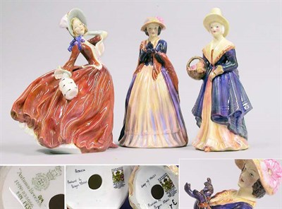 Lot 2828 - Three English Porcelain Figures of Ladies...