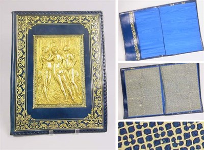 Lot 2832 - Gilt-Bronze Decorated Tooled Leather Portfolio...