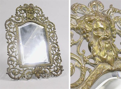 Lot 2834 - Rococo Style Gilt-Bronze Mirror Beveled Glass.