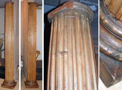 Lot 2320 - Pair of Pine Architectural Columns Each with...