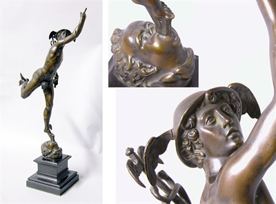 Lot 2589 - Bronze Figure of Mercury Cast by the...