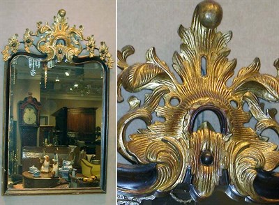 Lot 190 - Rococo Style Parcel Gilt Mahogany Mirror...