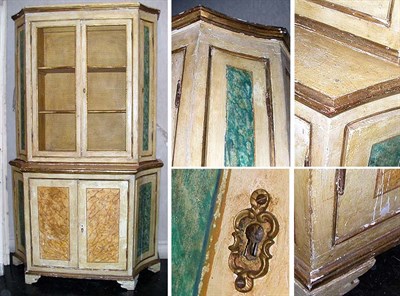 Lot 251 - French Provincial Style Polychrome Painted...
