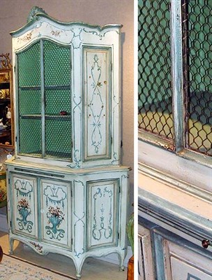 Lot 475 - Continental Rococo Style Polychrome Painted...